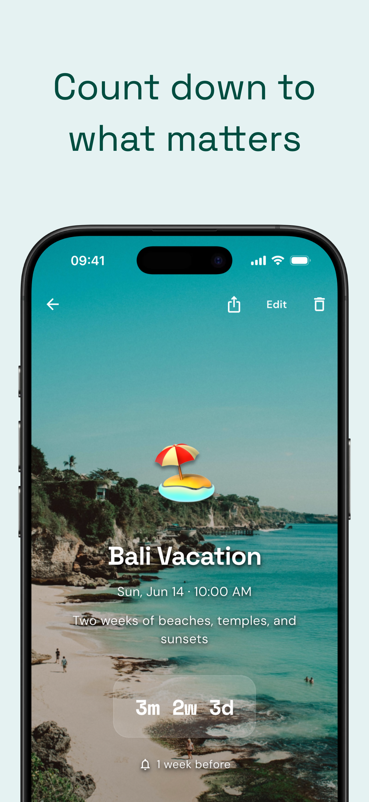 Countdown App — Count down to what matters